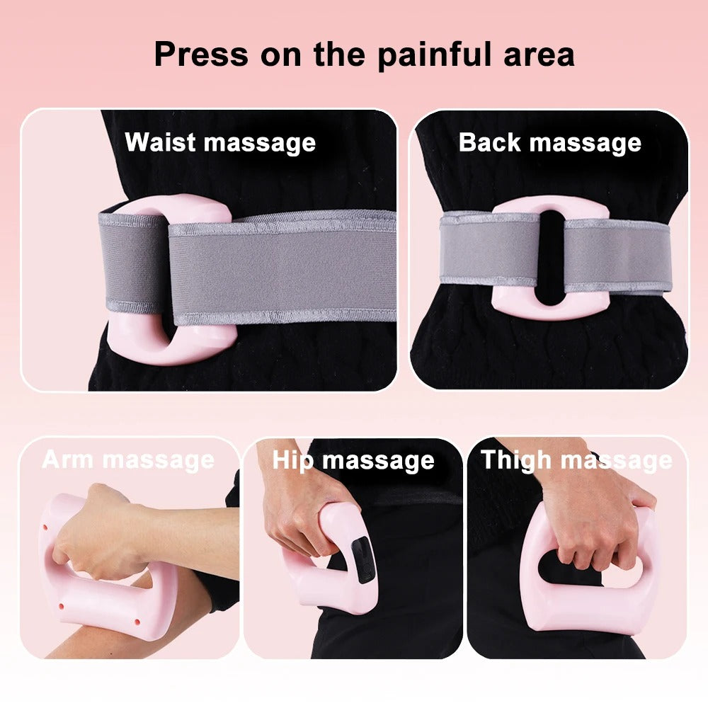 Placement examples on waist, back, arm, hip and thigh