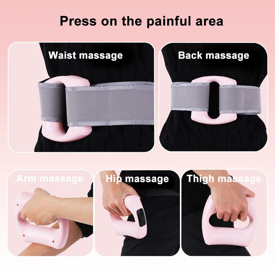 Placement examples on waist, back, arm, hip and thigh